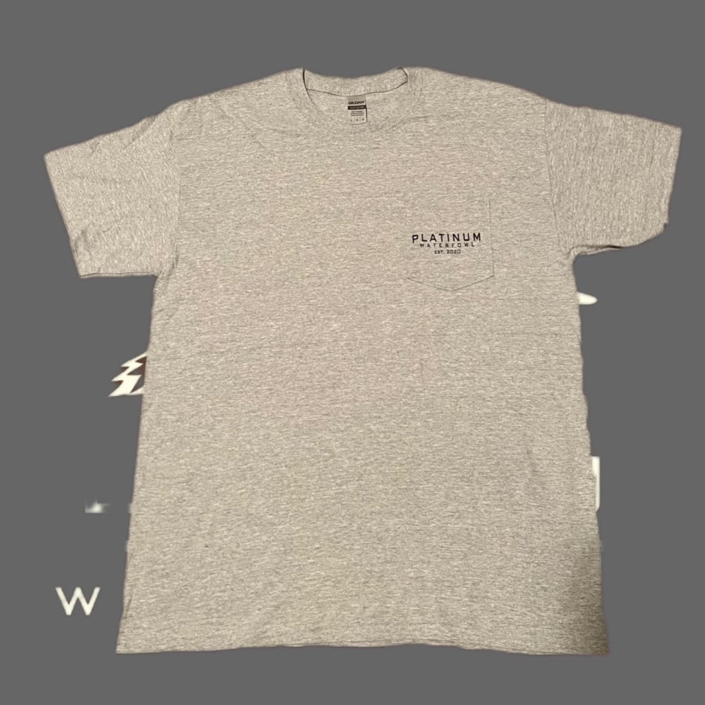 Grey center console pocket T-shirt