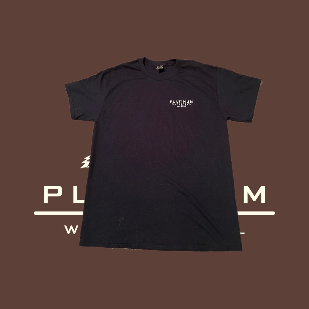 Navy/White short sleeve center console t-shirt