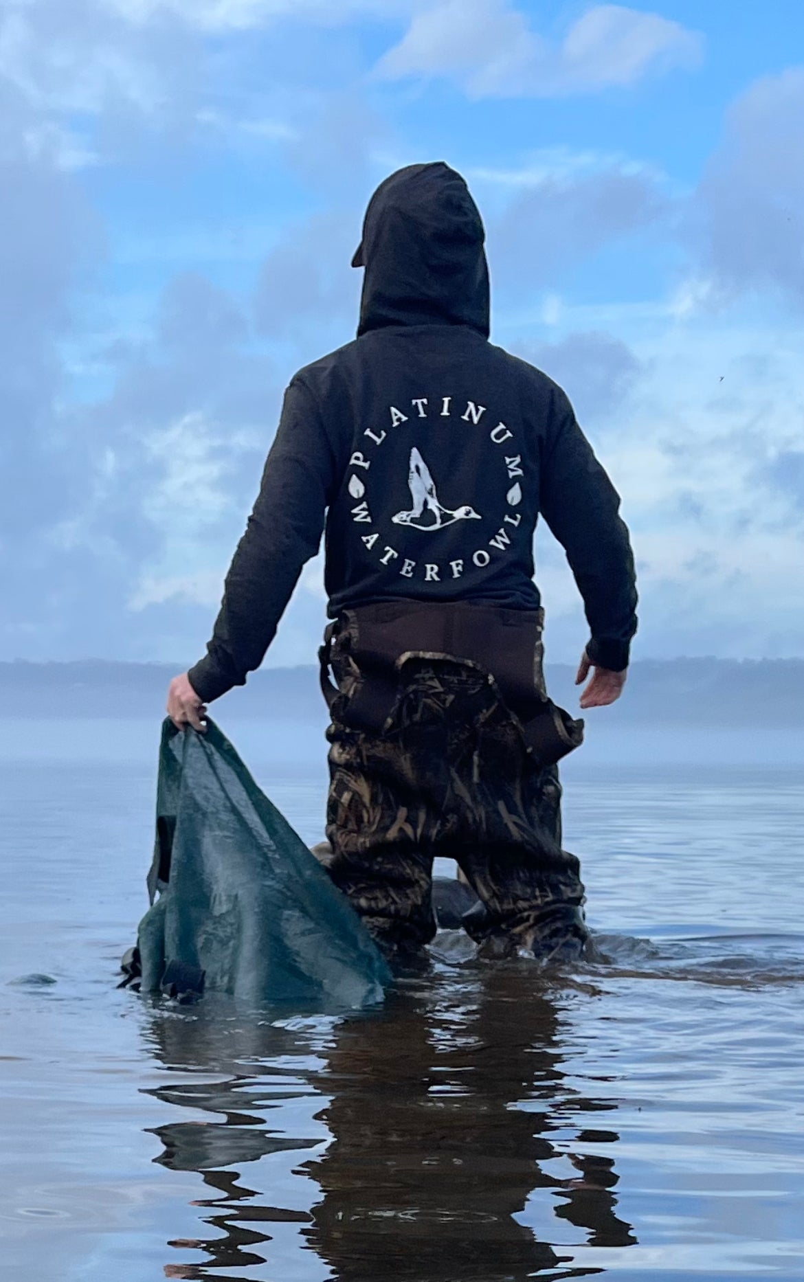 Charcoal/White Delta Hoodie